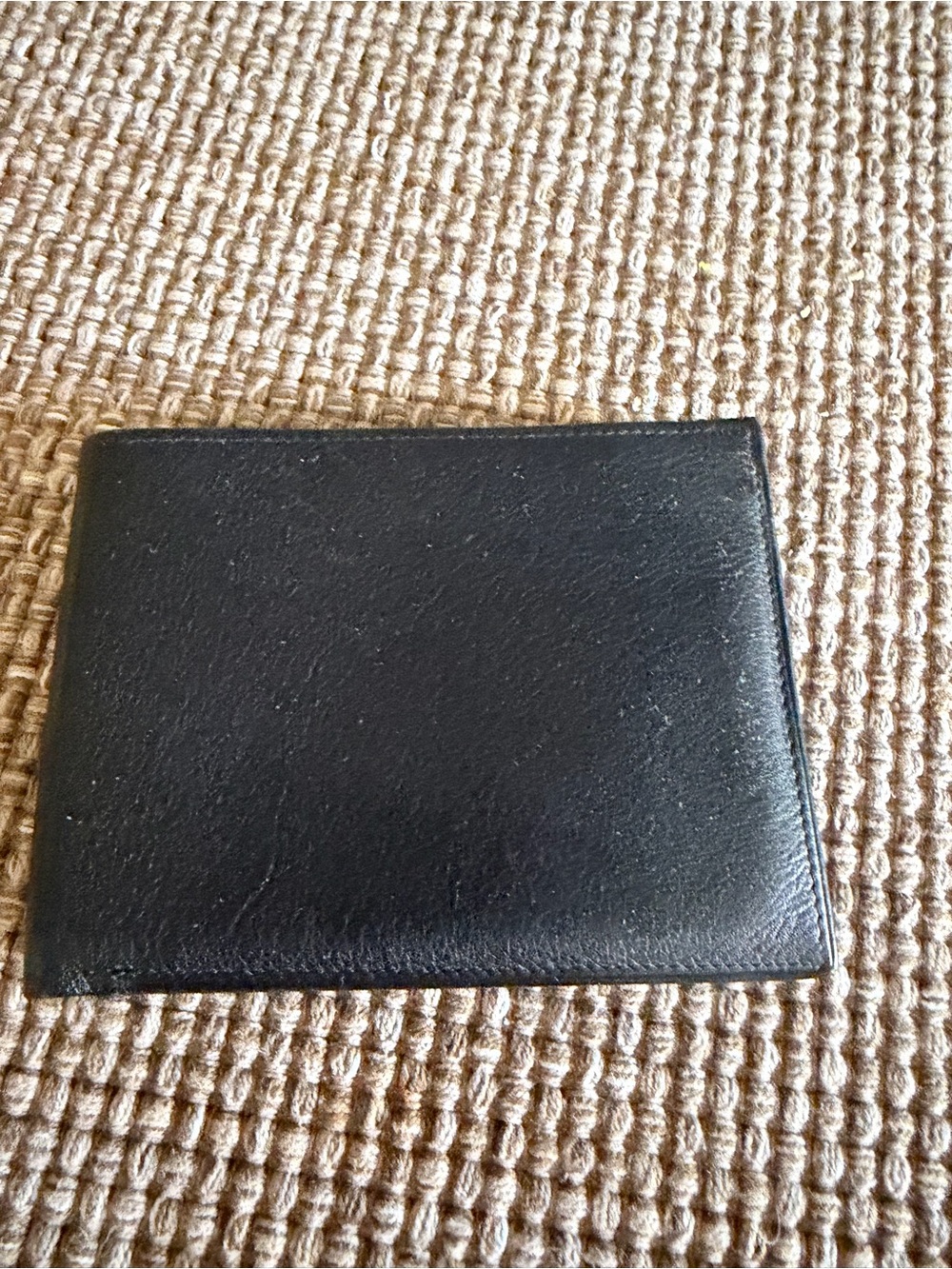 Monaco vintage Napa calf leather men’s bifold wallet black